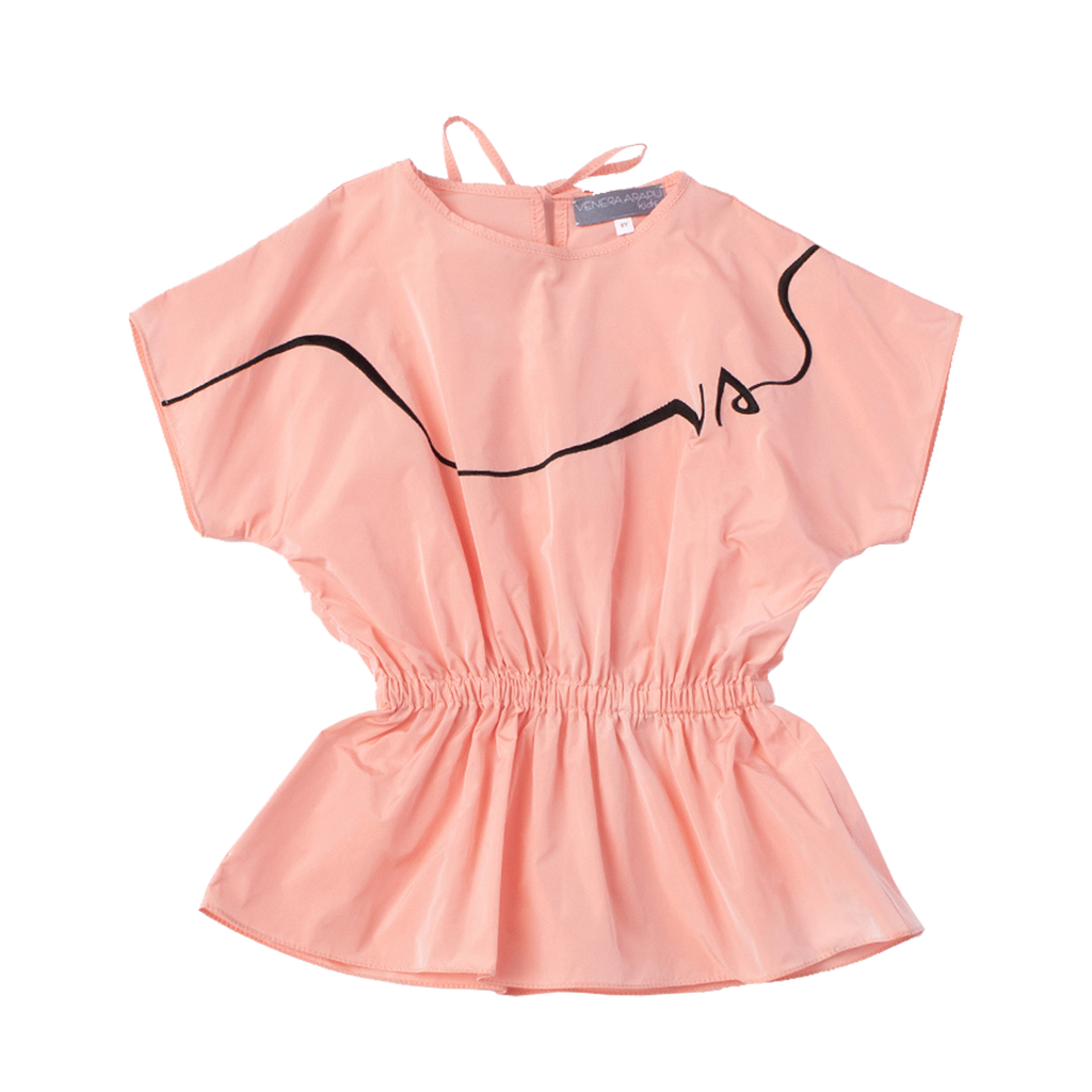 Venera Arapu Fussion Blouse And Skirt - Pink