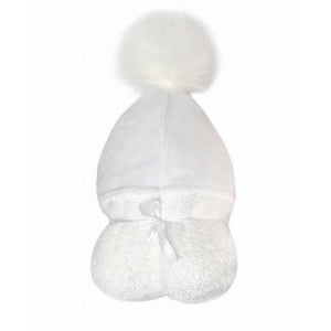 Winx And Blinx Pompom Hooded Towel - White