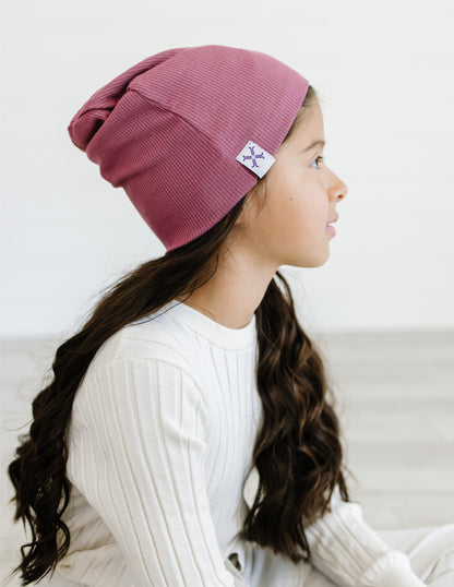 Rib Beanie - Wine