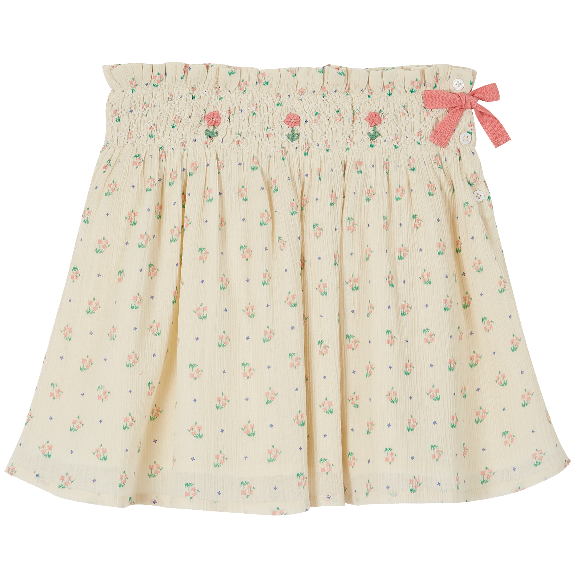 Emile et Ida Flower Skirt - Cream