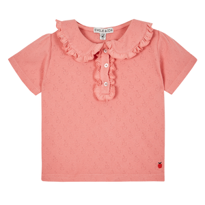 Emile et Ida Collar Tee Shirt - Peach