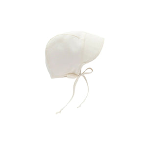Briar Baby Linen Bonnet Cotton-Lined - Brimmed Ivory