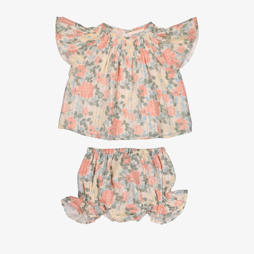 Louis Loiuse Soliel Blouse And Bloomer - Pink