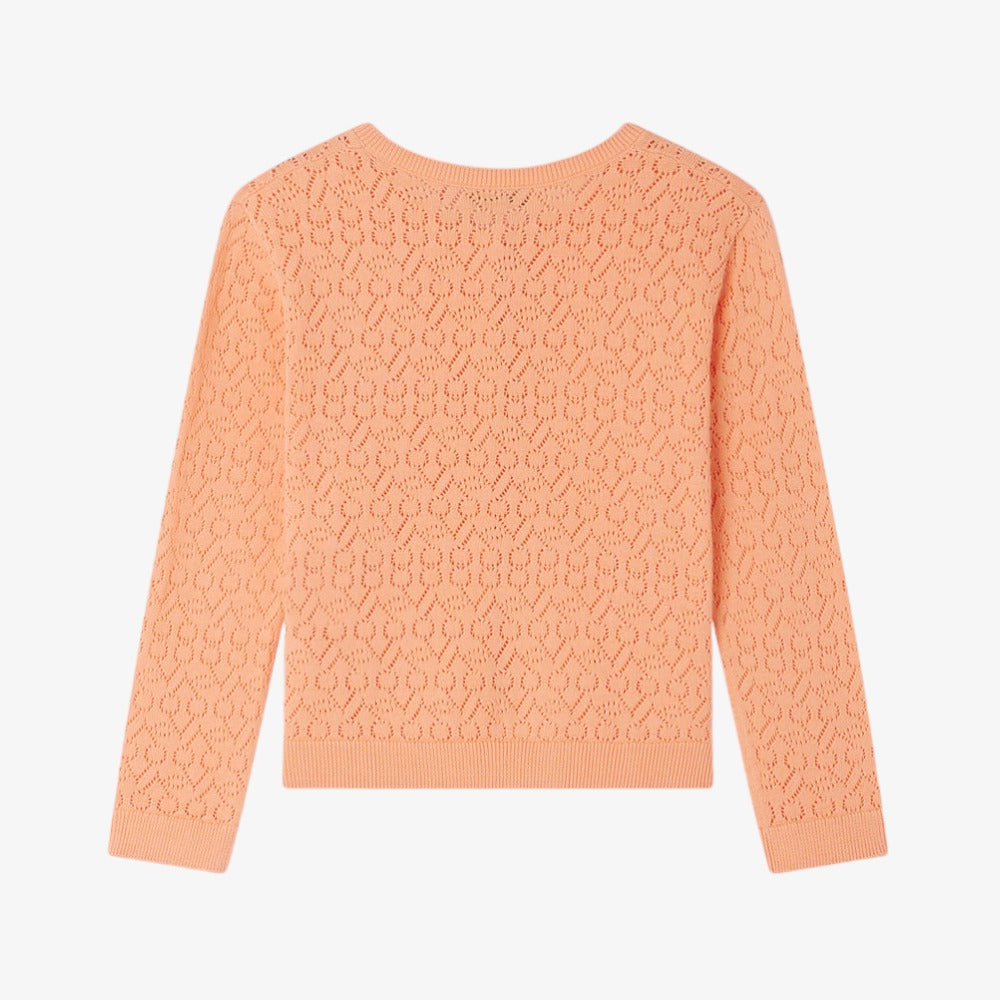 Bonpoint Cherry Cardigan - Apricot