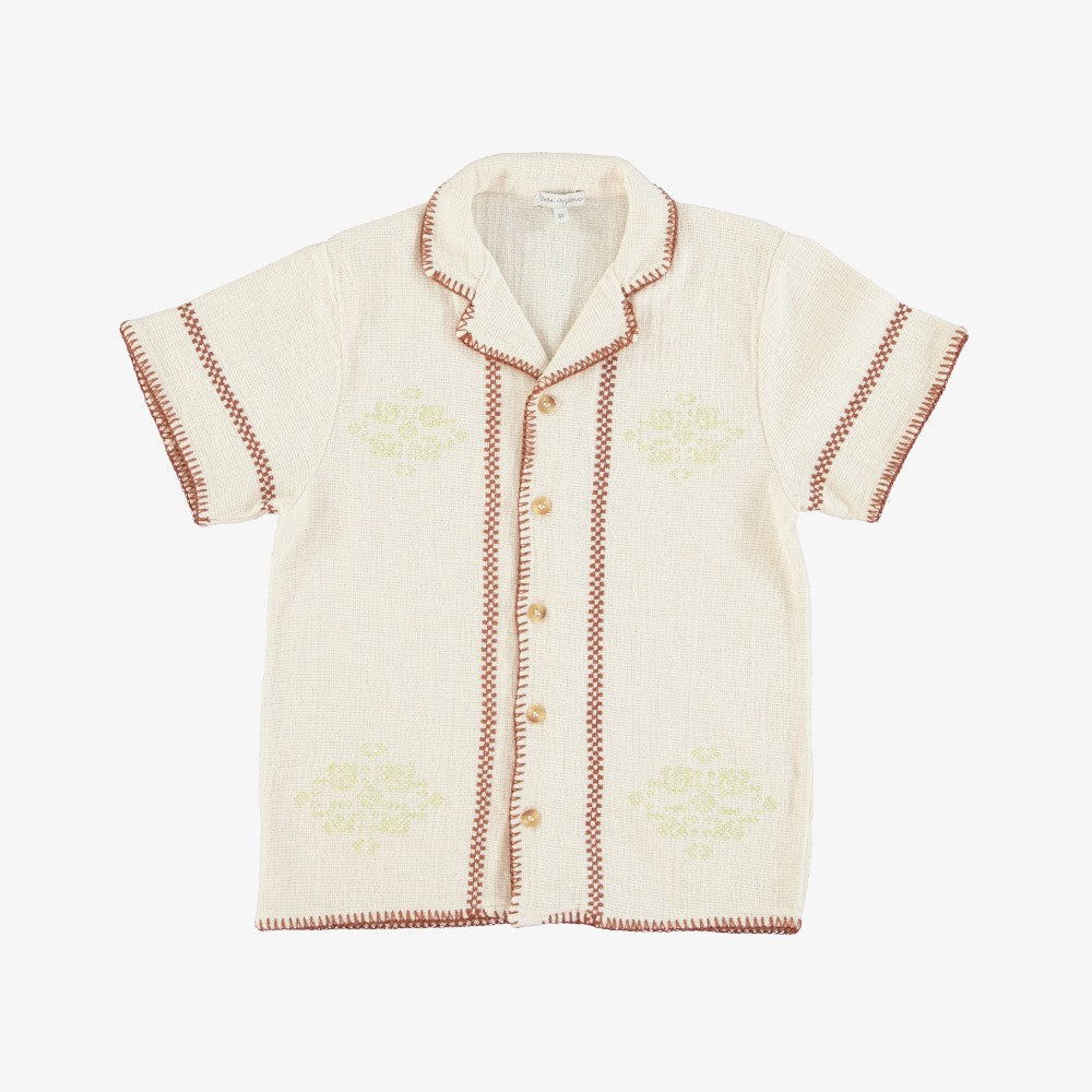 Bebe Organic Luka Shirt - Needlepoint