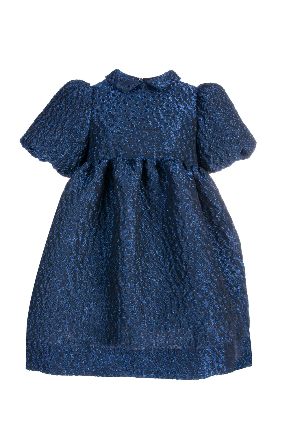 Mimisol Pufffy Sleeve Dress - Dark Blue