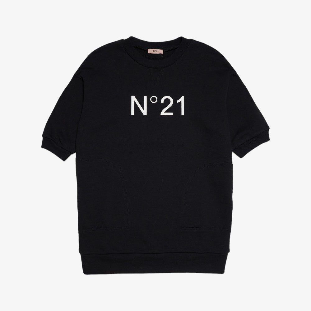 N21 Logo Sweatdress - Black