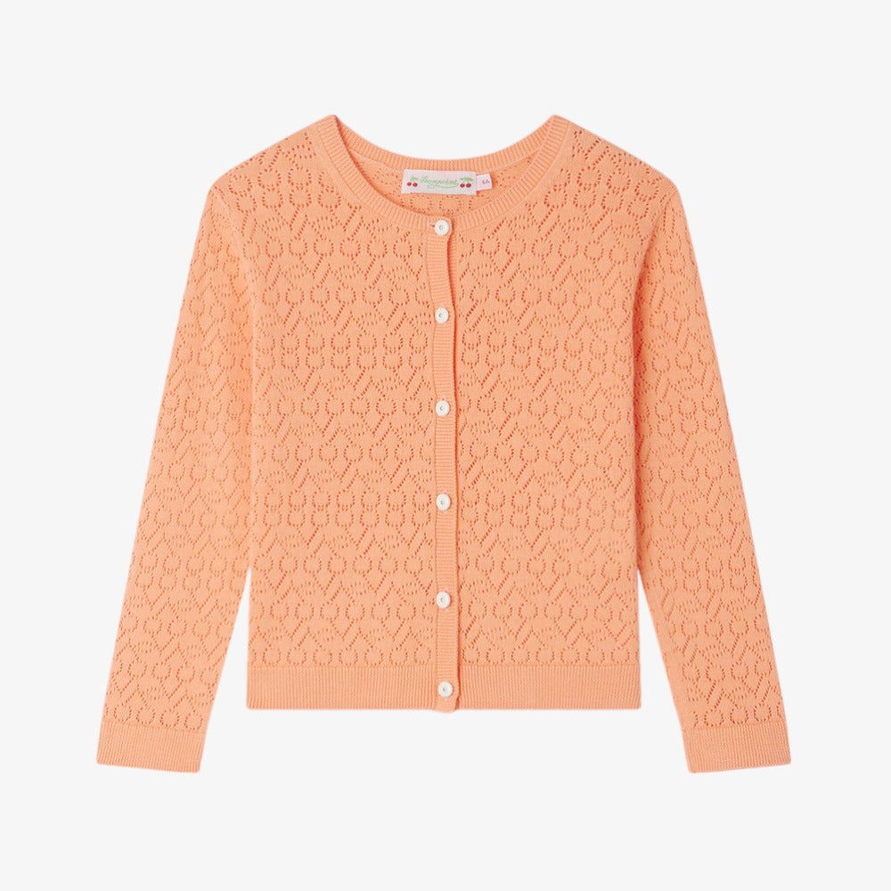 Bonpoint Cherry Cardigan - Apricot