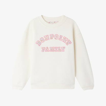 Bonpoint Fleurette Sweatshirt - Ivory