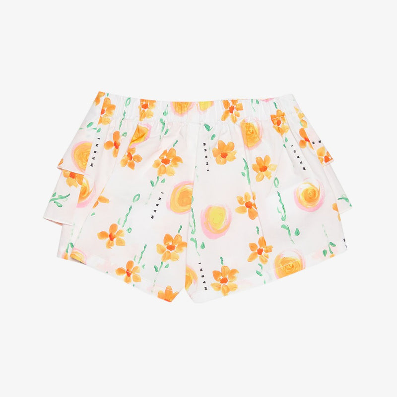 Marni Floral Blouse And Bloomer - White