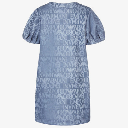 Emporio Armani Printed Logo Dress - Denim