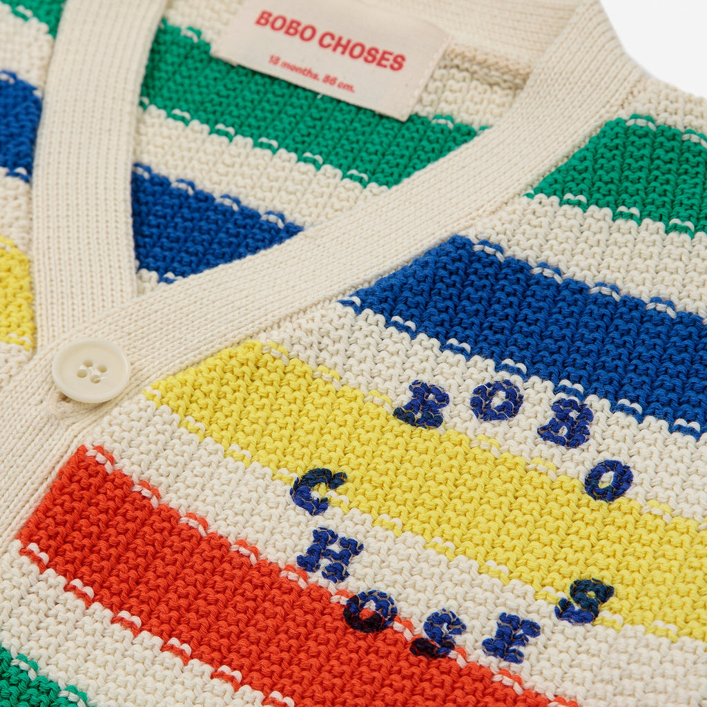 Bobo Choses Striped Cardigan - Multicolor