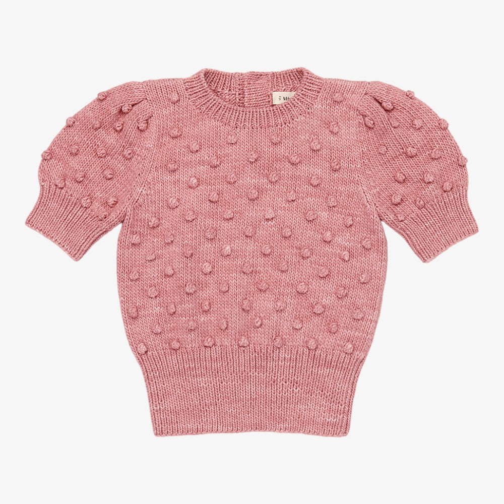 Misha &amp; Puff Ellie Popcorn Sweater - Rose Blush