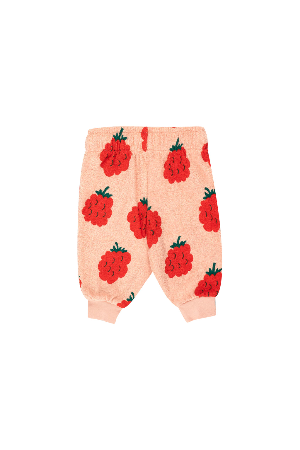 Tiny Cotton Raspberries Sweatpants - Peach