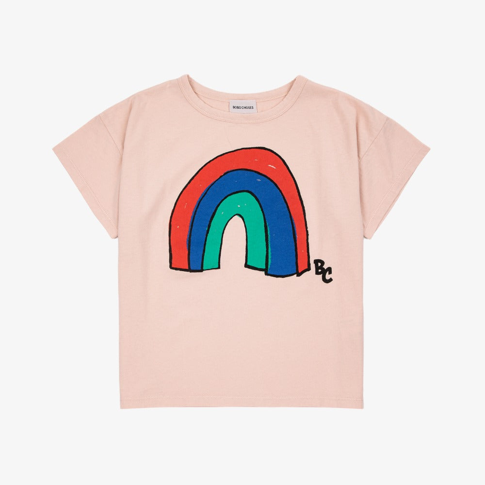 Bobo Choses Rainbow T-Shirt - Light Pink