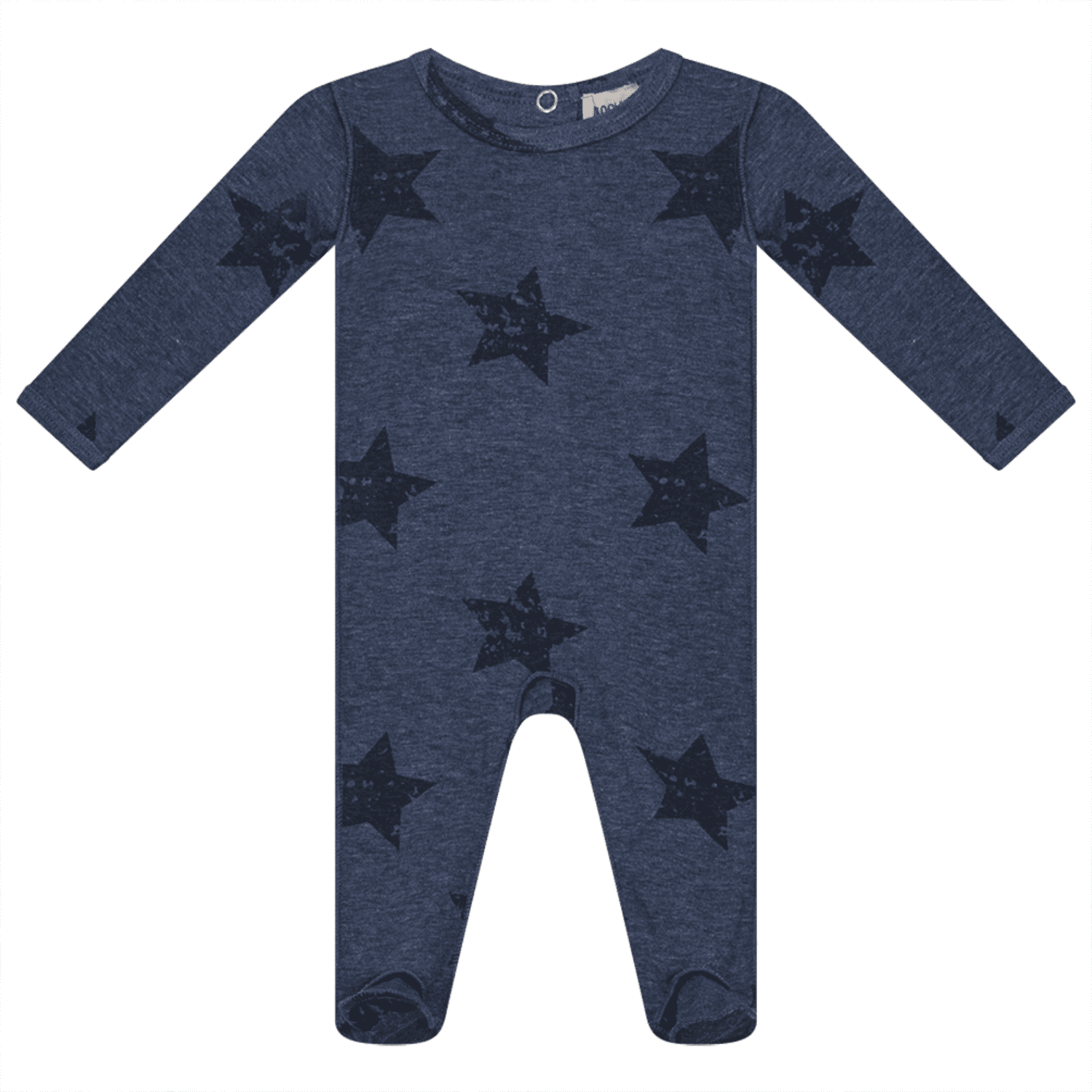 Fragile Star Footie - Denim