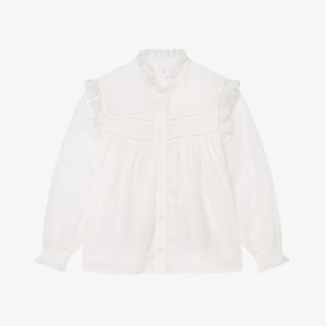 Chloe Embroidered Shirt - Off White