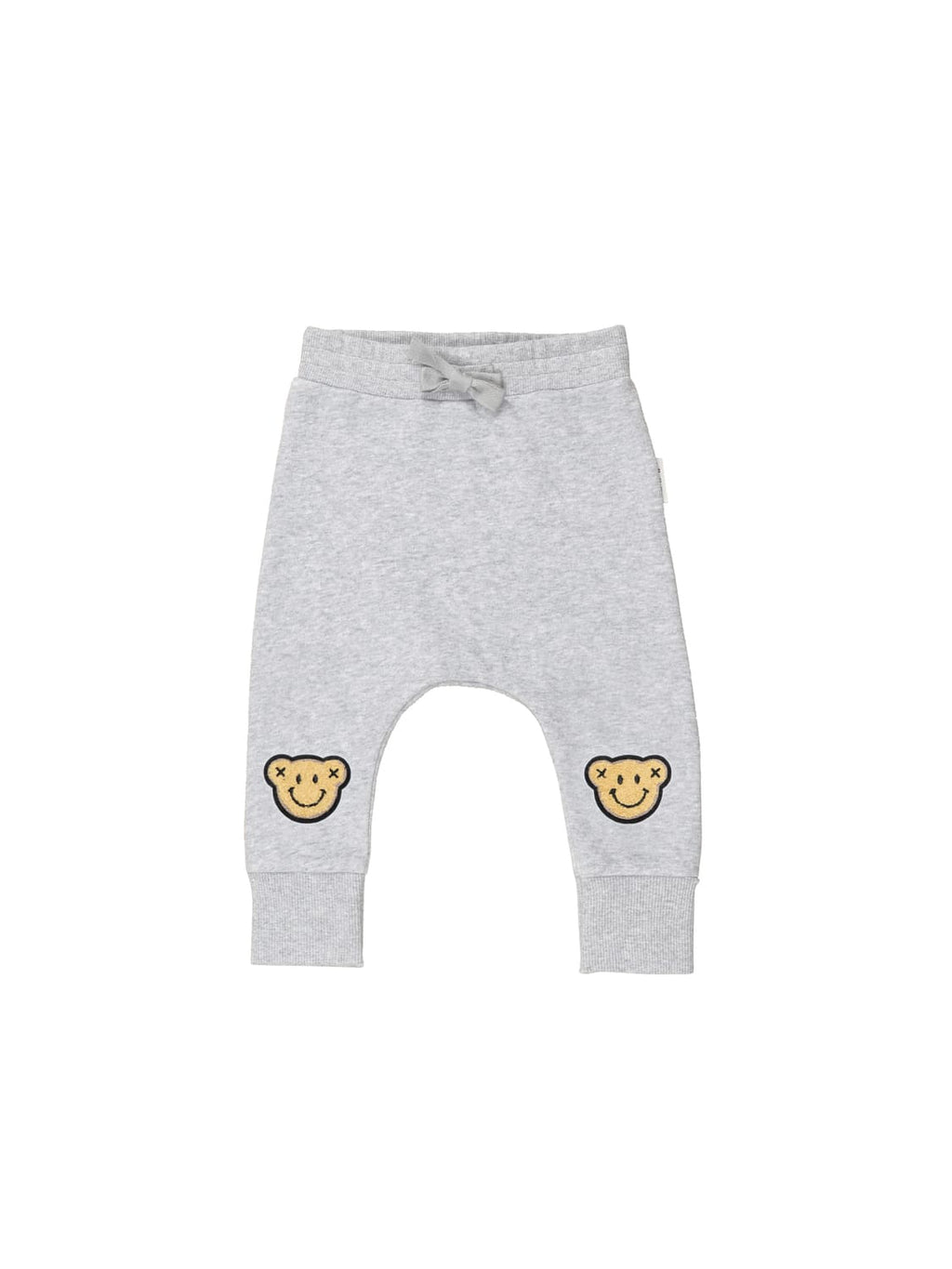 Hux Baby Bear Crotch Pants - Light Grey Marle