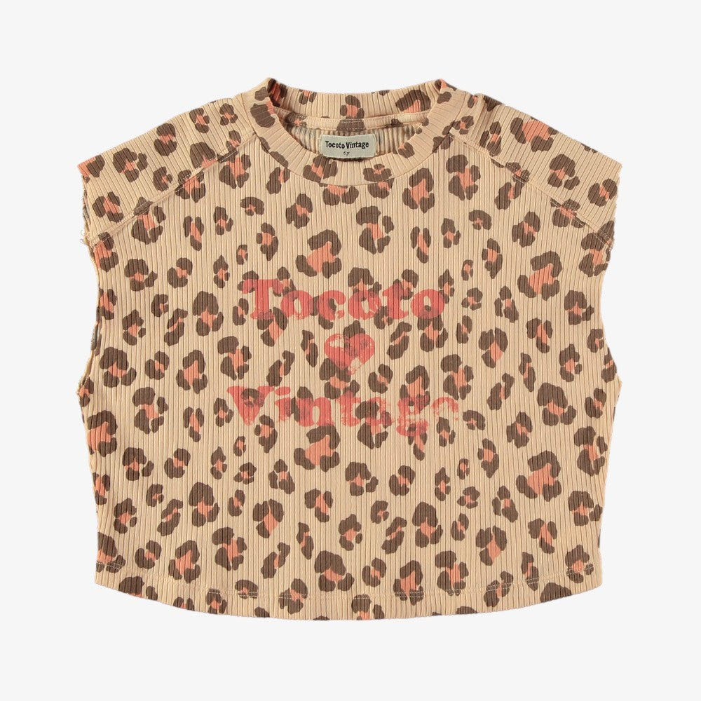 Tocoto Vintage Animal Print T-Shirt - Pink