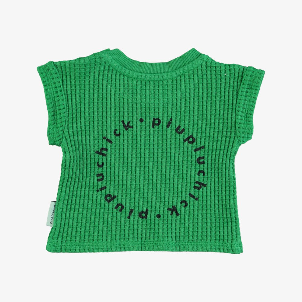 Piupiuchick Black Logo T-Shirt - Green