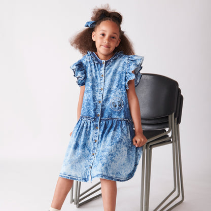 Loud Apparel Pinafore Dress - Blue Dye