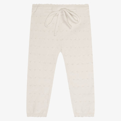 Kipp Pointelle Knit 3 Piece Set - White