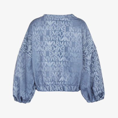 Emporio Armani Printed Logo Sweatshirt - Denim