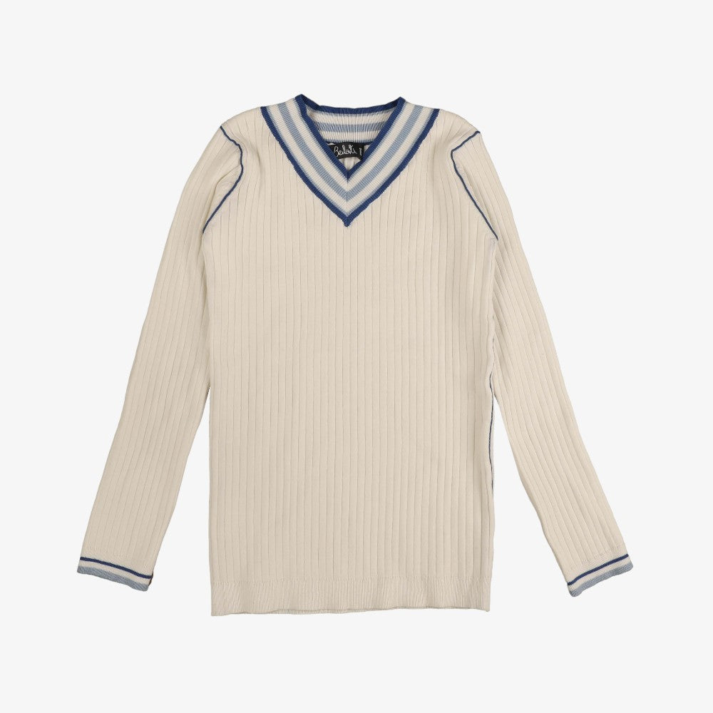 Belati Striped Sweater - Cobalt