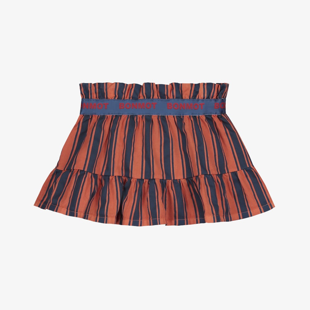 Bonmot Stripe Skirt - Saffron