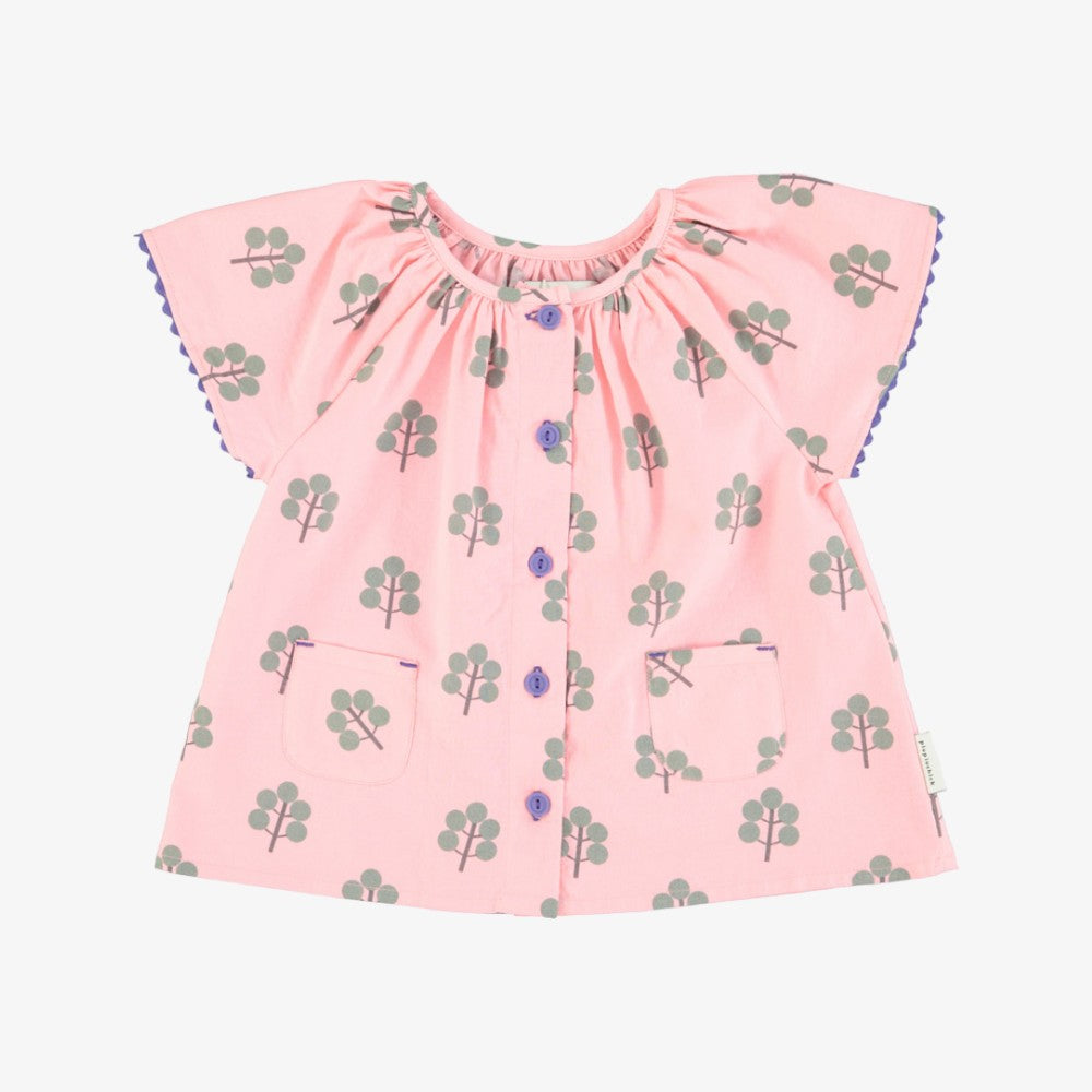 Piupiuchick Blouse With Butterfly Sleeves - Pink