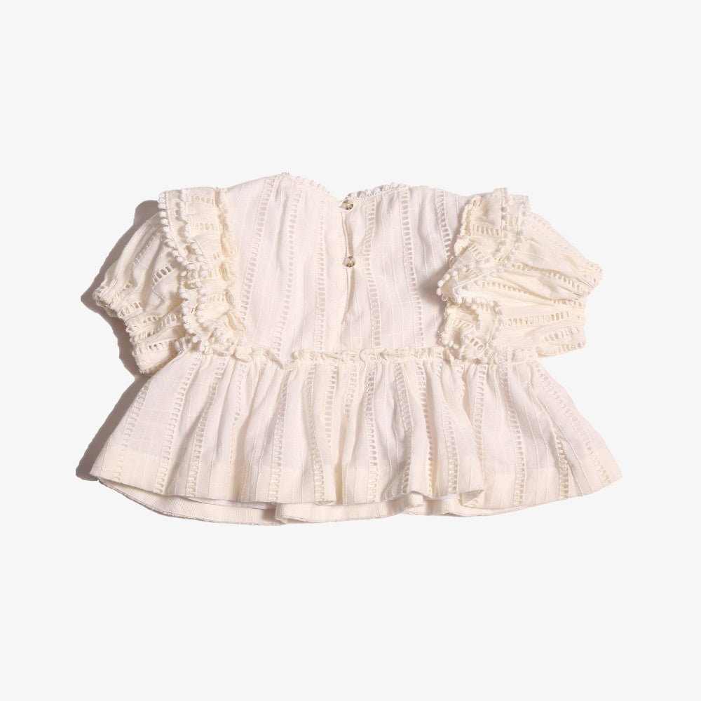 Tia Cibani Tiered Blouse And Bloomer - Sugar