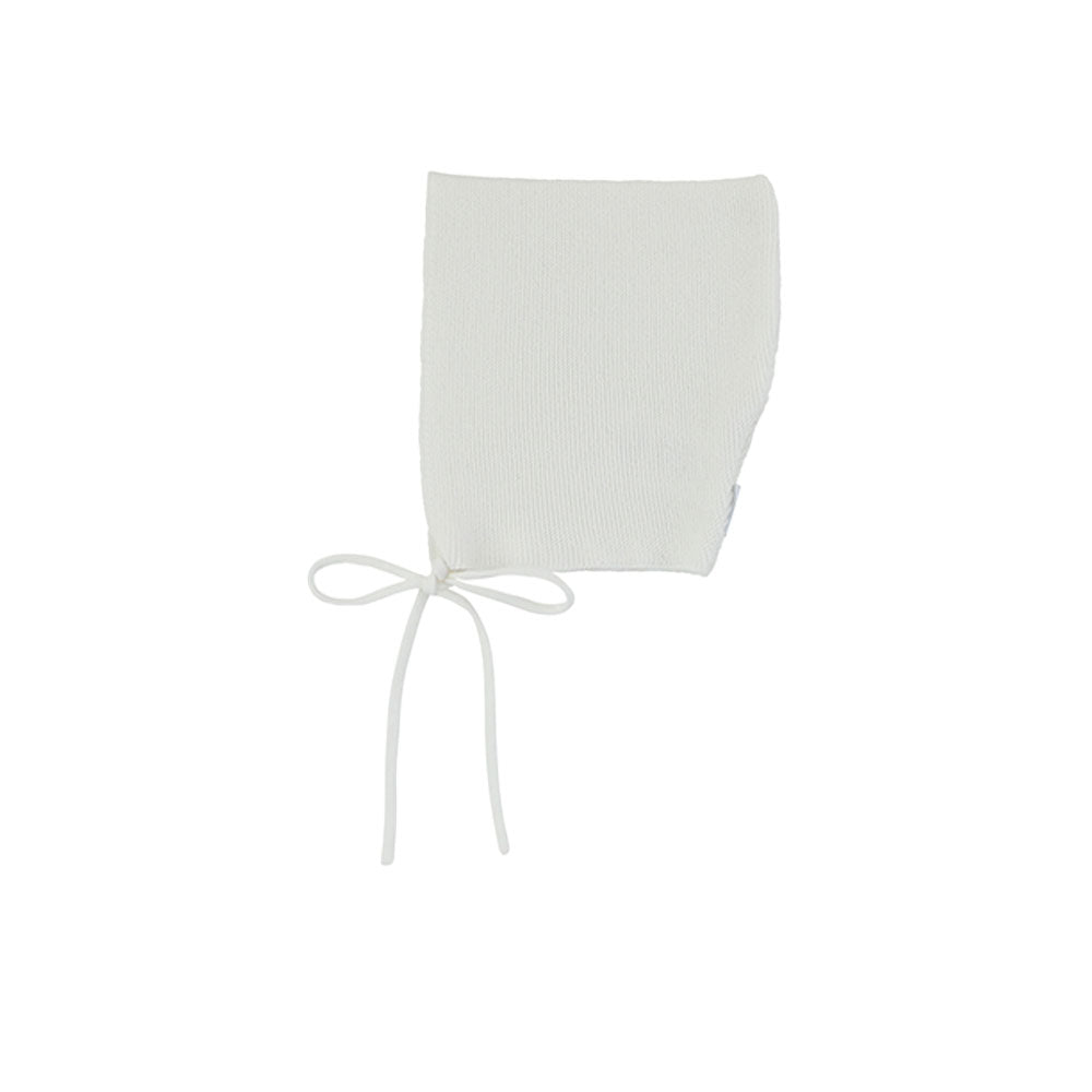 Rompp Cable Knit Bonnet - White