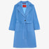 Max & Co Belted Jacket With Pockets - Light Blue