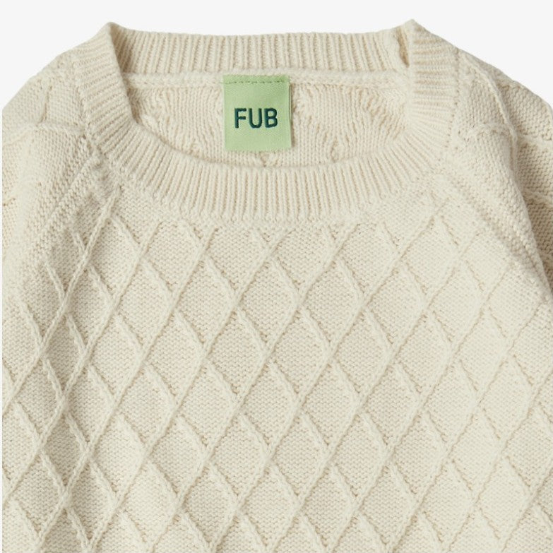 FUB Structure Sweater - Ecru