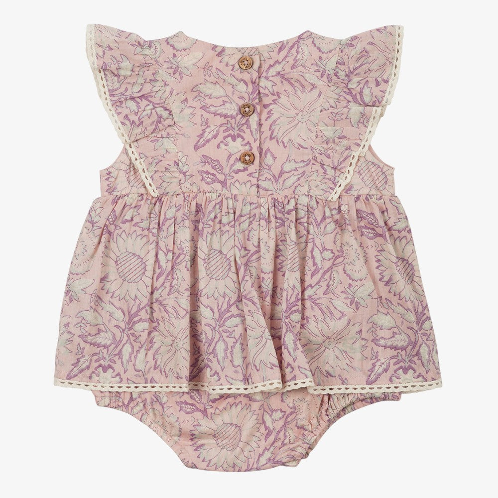 Louise Misha Lena Romper - Pink Daisy