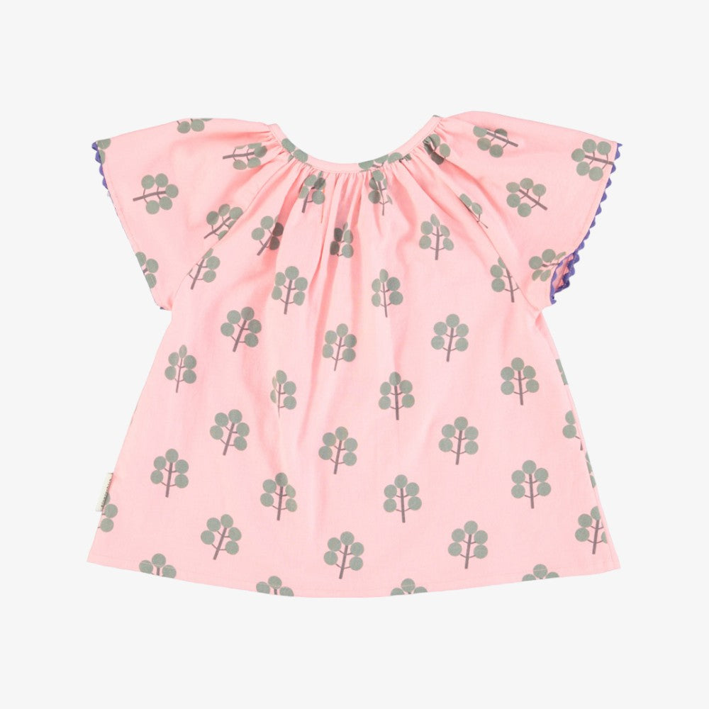 Piupiuchick Blouse With Butterfly Sleeves - Pink