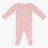 Fragile Print Footie - Pink