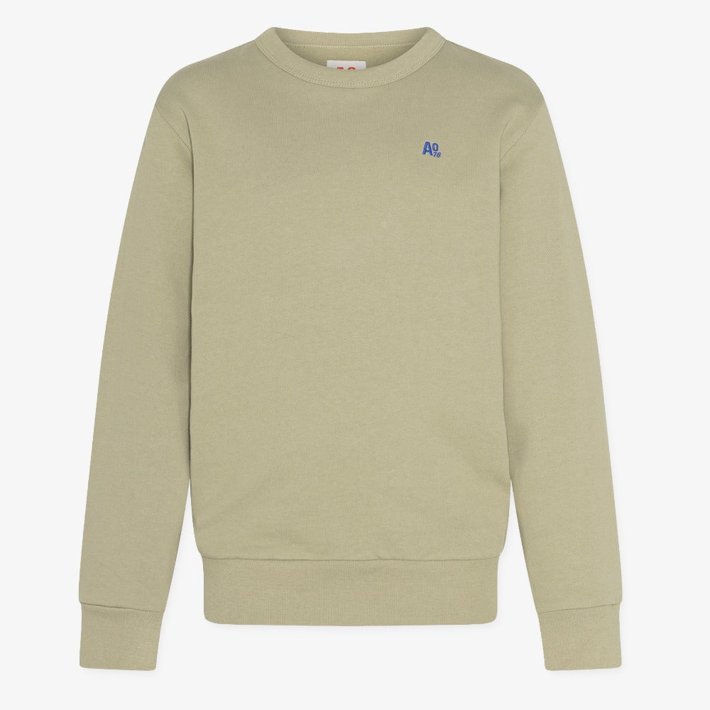 A076 Tom Logo Sweater - Light Olive