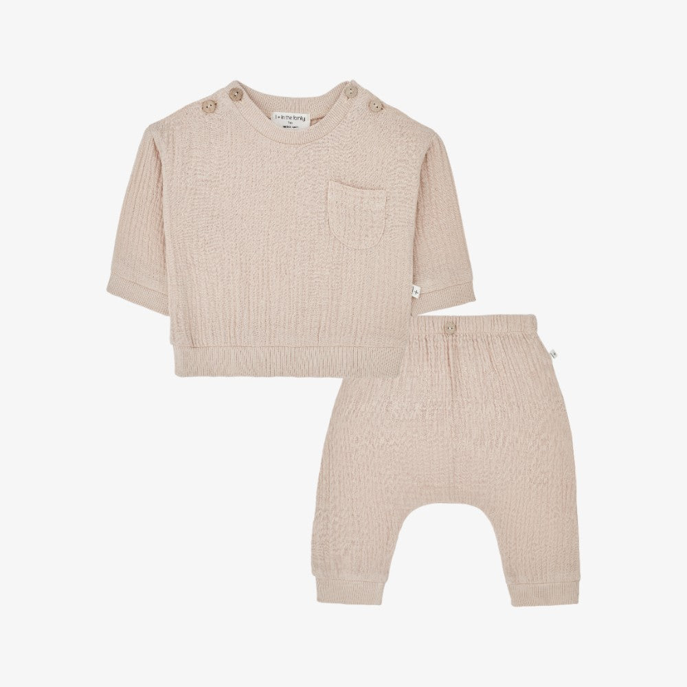 1+ In The Family Lorenzo Sweater And Pants - Nude