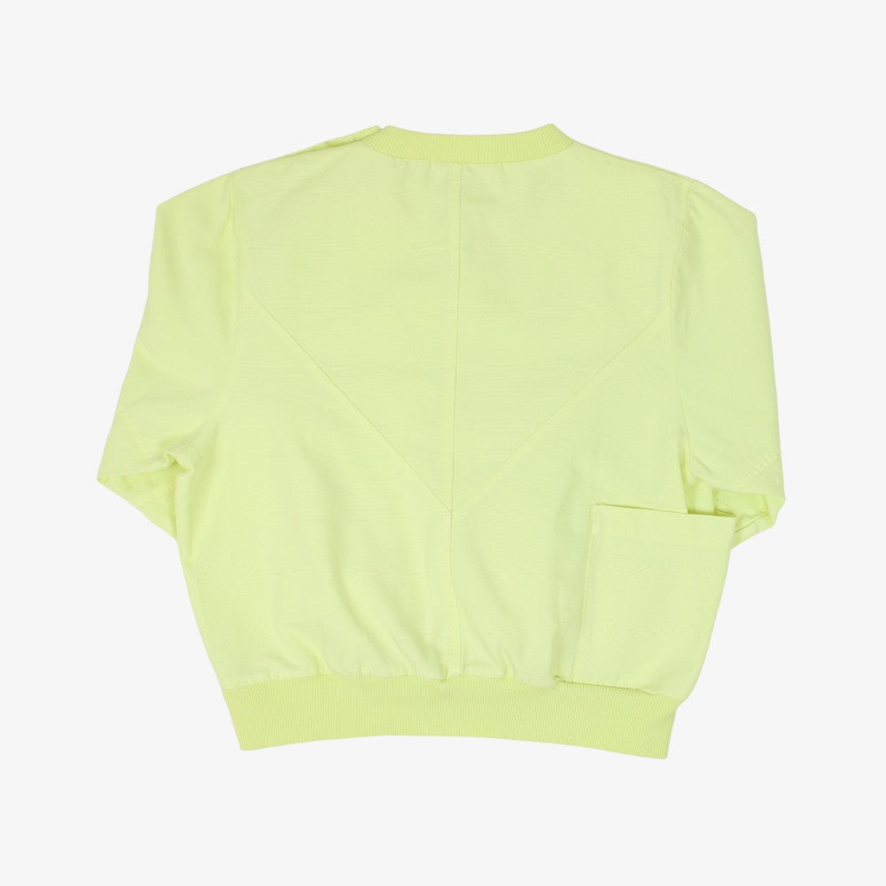 Raquette Canvas Sweater - Luminary Green