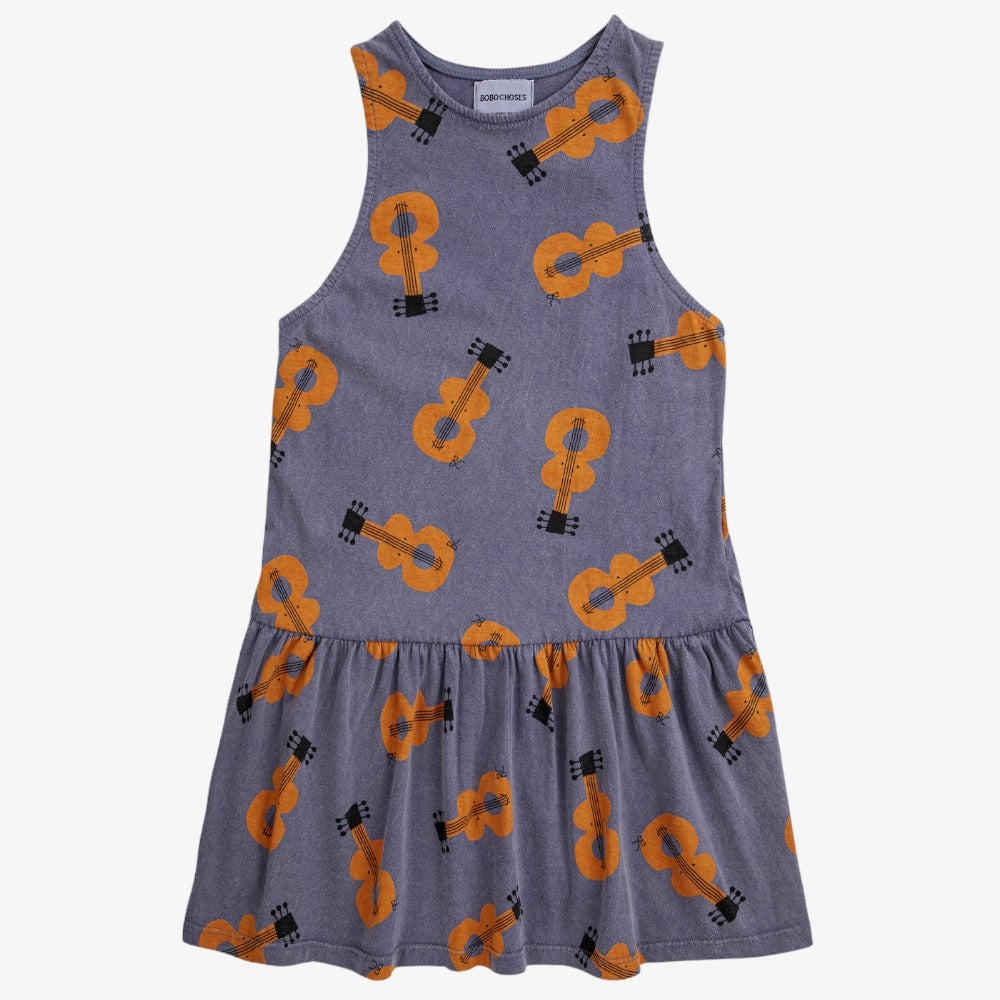 Bobo Choses Guitar Dress - Prussian Blue