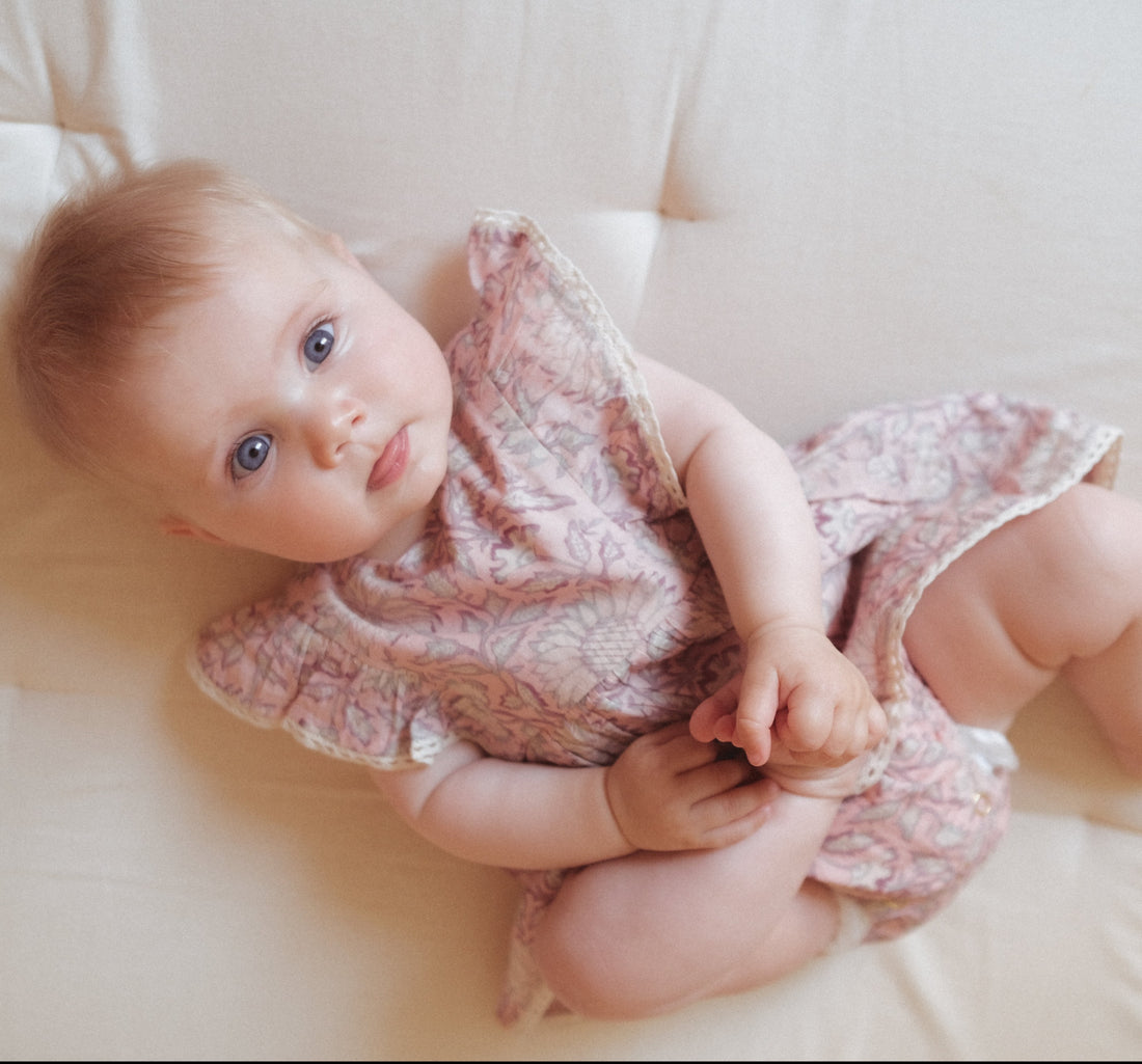 Louise Misha Lena Romper - Pink Daisy