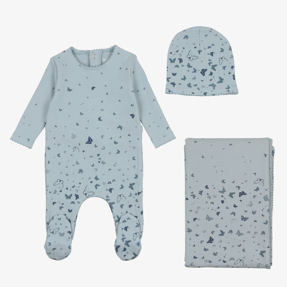 Bee &amp; Dee Scattered Print Take Me Home Set - Blue