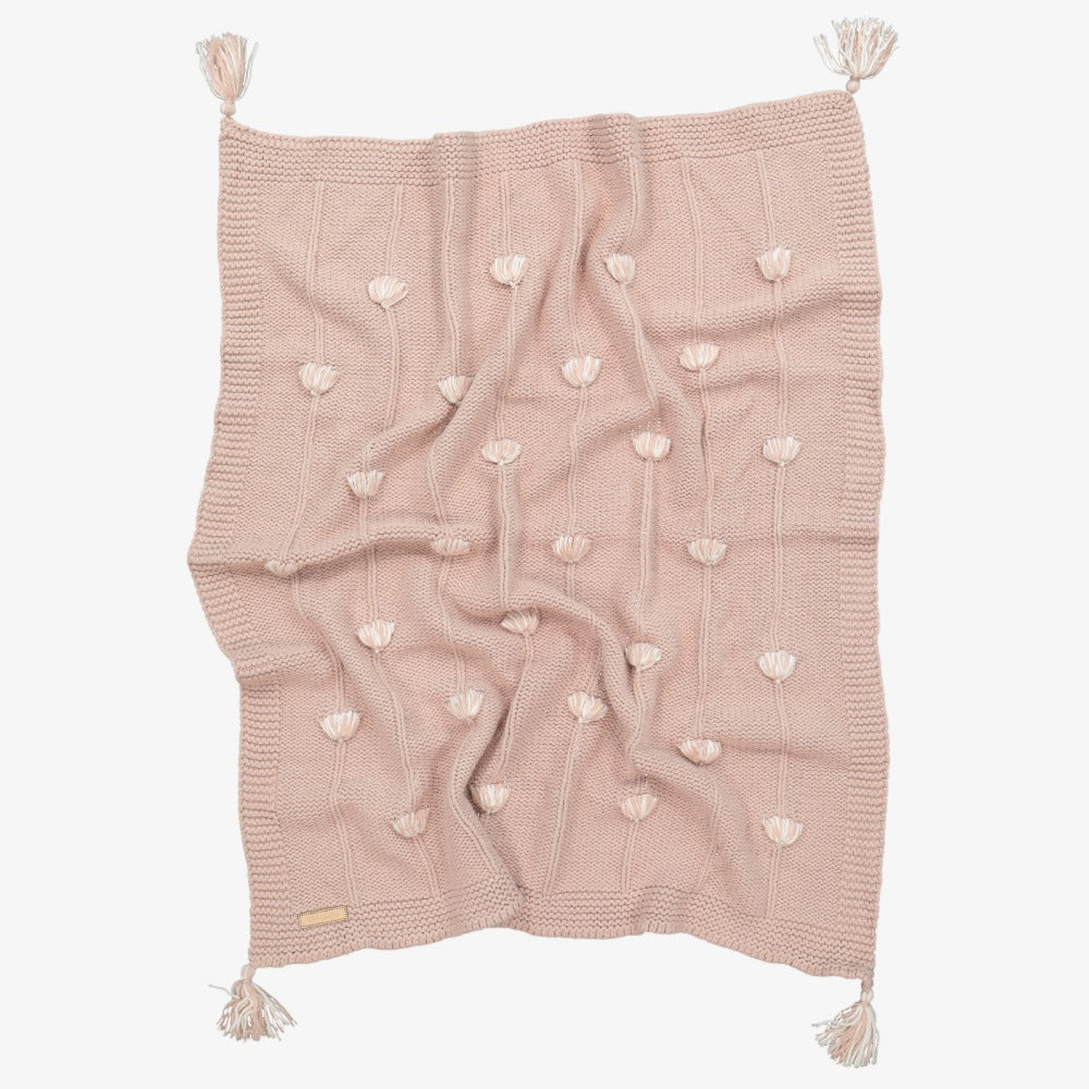 Inimini Knit Blanket - Soft Mauve