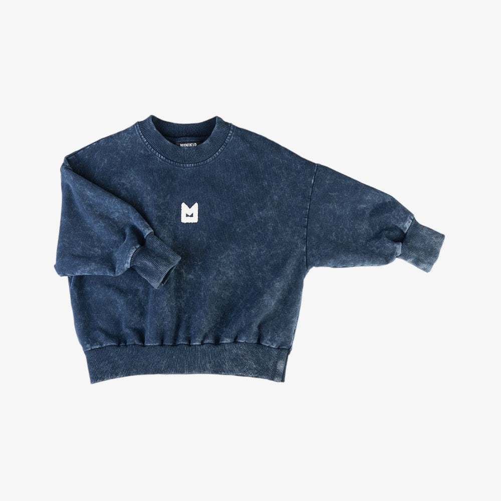 Minikid logo Sweatshirt - Navy