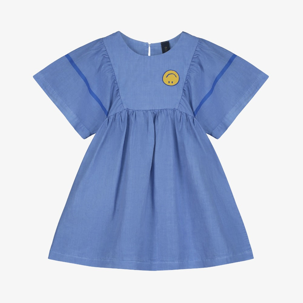 Bonmot Smile Stripe Dress - Mid Blue