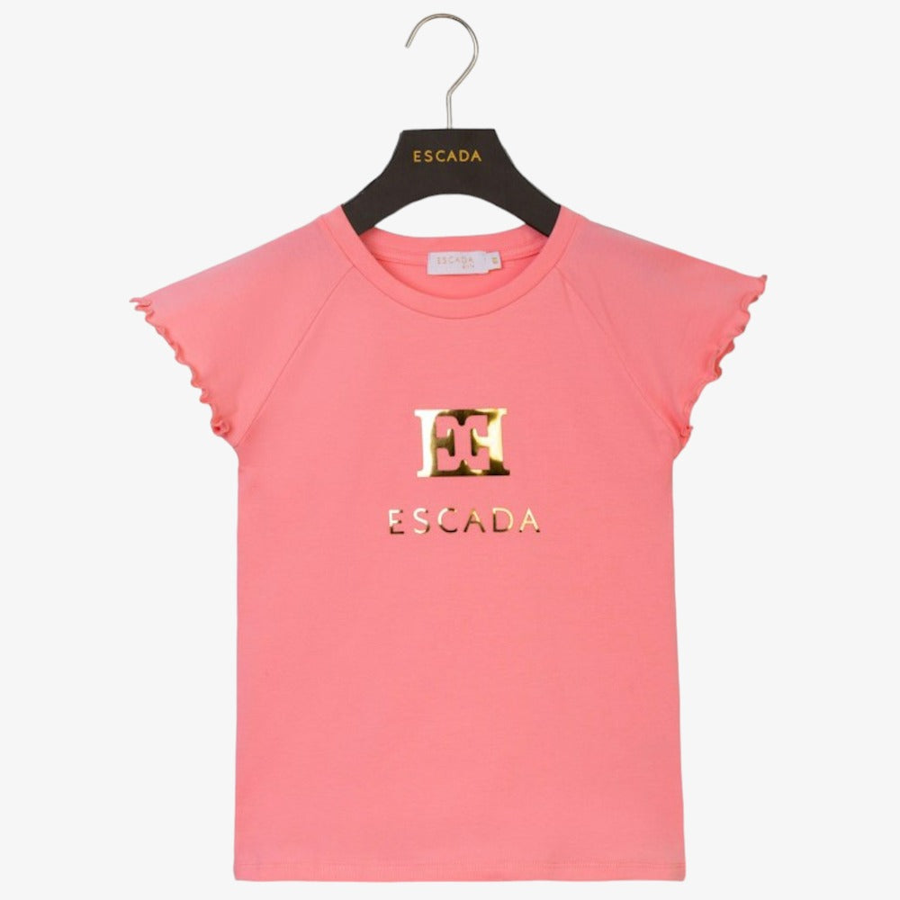 Escada Logo SS T-Shirt - Dianthus