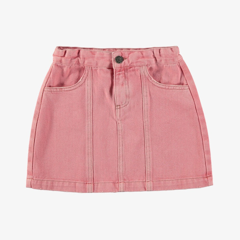 Tocoto Vintage Denim Skirt - Pink