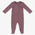 Kipp Embroidered Pocket Footie - Berry