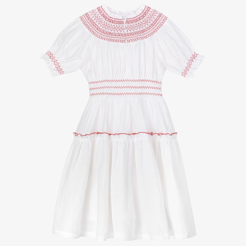 Cera Una Volta Evelina Dress - White